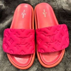 Pillow Hot Pink/Peach Slides